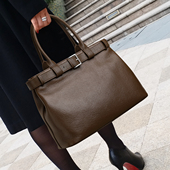 CCAMO包包女款 2025新款 包包轻奢小众高级感牛皮手提包女士通勤包