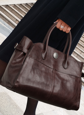 CCAMO包包女款大容量秋冬配大衣的包包日常通勤百搭手提真皮女包