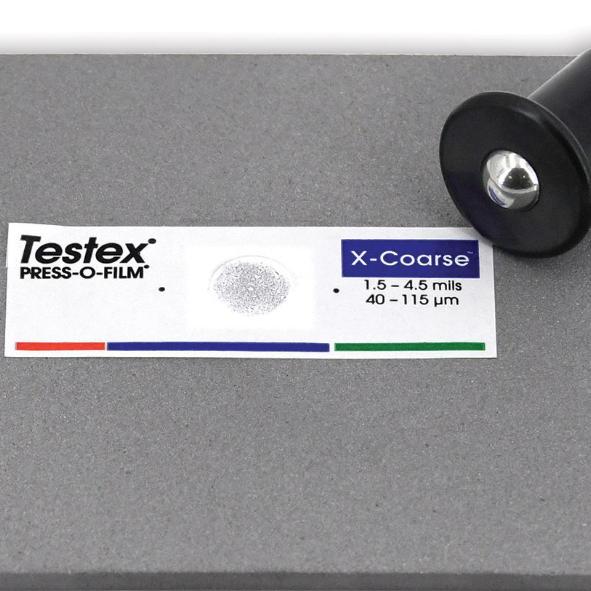 新版美国TESTEX粗糙度复制胶带X-coarse锚纹纸40-115μm拓片纸