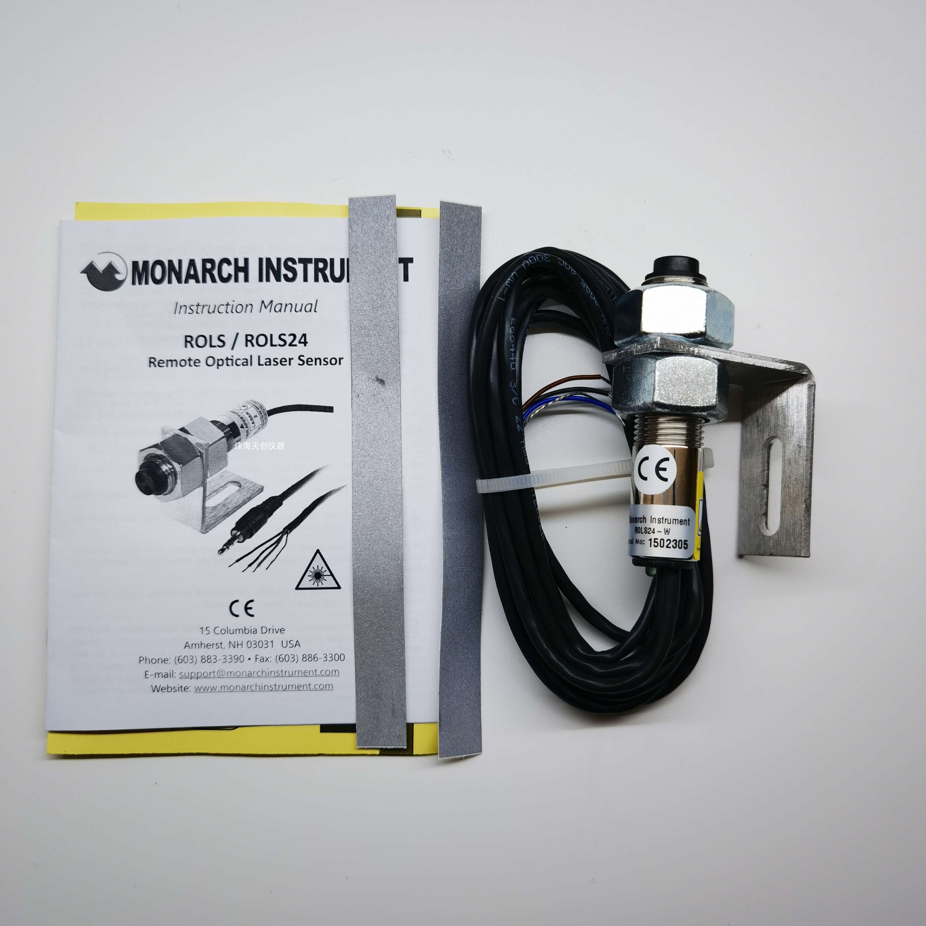ROLS24-W激光转速传感器 美国Monarch转速仪 24V转速传感器带输出