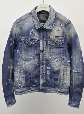 小码福利清仓ABLE JEANS牛仔夹克男春季潮流小个子青年修身男外套