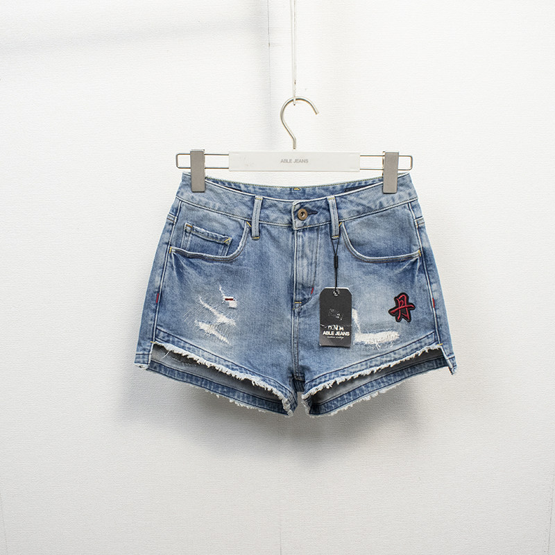 新款高腰able jeans女牛仔裤热裤夏季短裤大长腿潮流女装超短女裤