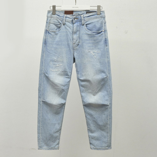 牛仔裤ABLEJEANS男士直筒滑板裤