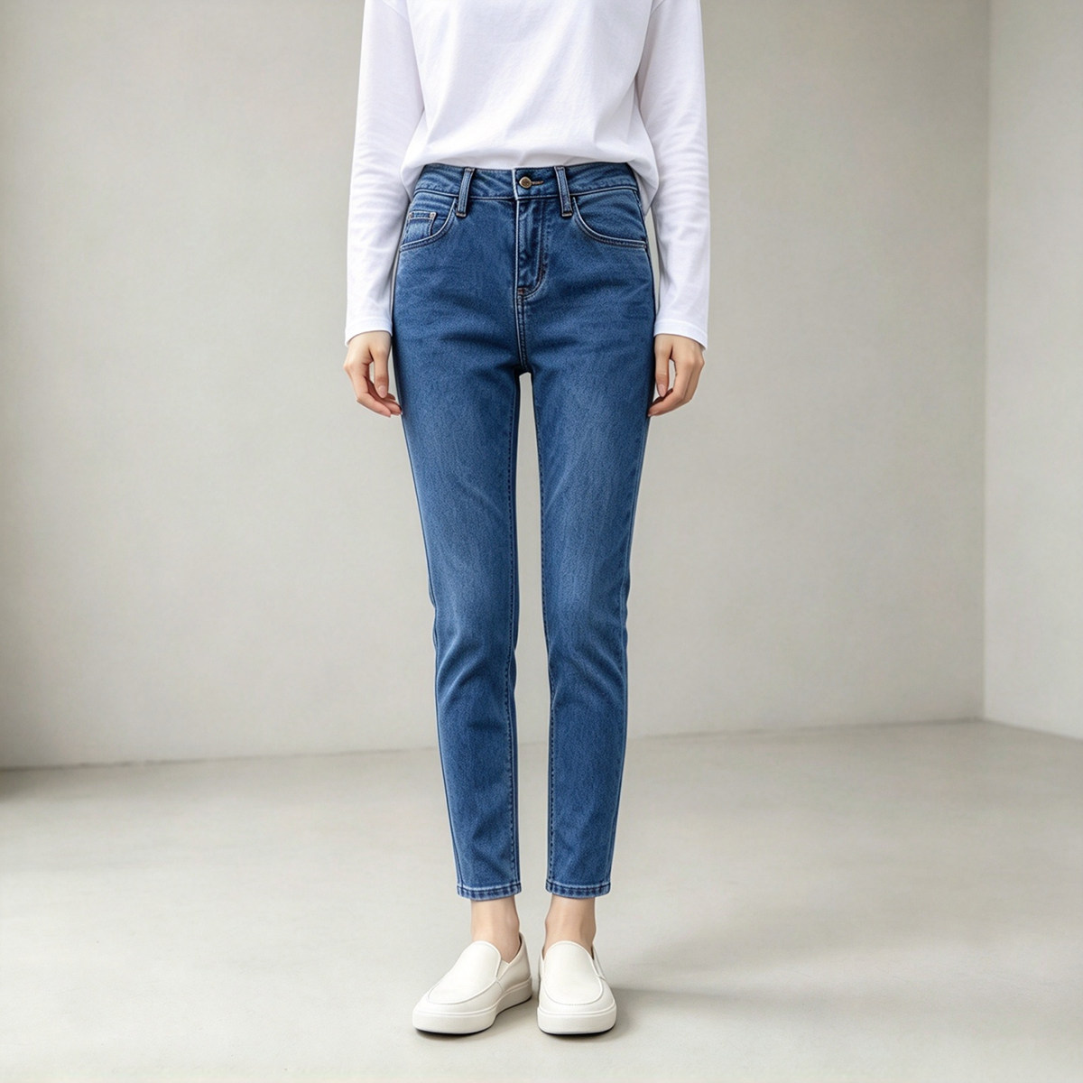 ABLEJEANS牛仔裤显瘦舒适铅笔裤