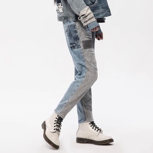 九分裤 JEANS男女中性潮流牛仔裤 解构风牛仔 ABLE 中国想象女锥形裤