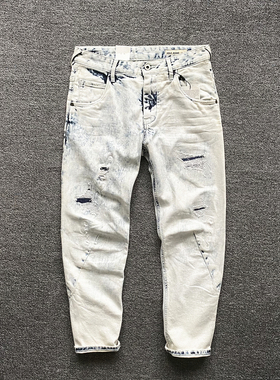 小范老有范正品女士BF男朋友水洗夏季八分牛仔裤子901007-294