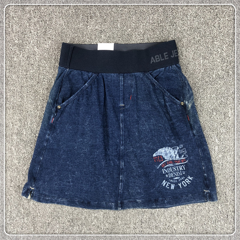 ABLE JEANS特價女士松緊腰超薄透氣印花針織牛仔網球短裙學生服在類目 女裝/女士精品, 半身裙中 - 來自Buy2taobao.com提供專業的淘寶代購服務