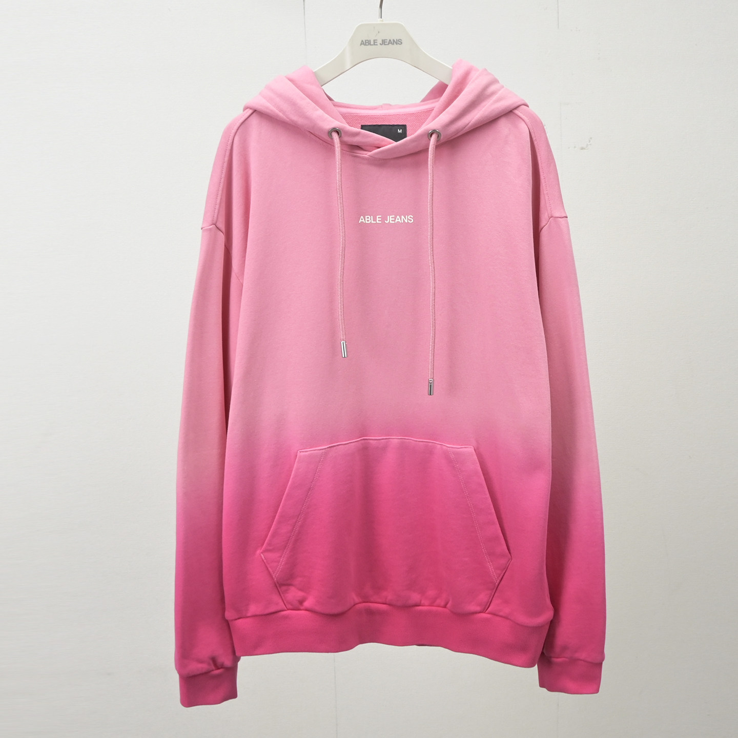 ABLE,JEANS渐变色连帽卫衣宽松