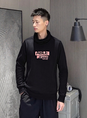 小码卫衣特价ABLE JEANS秋季男女青果领卫衣套头立领青年立领上衣