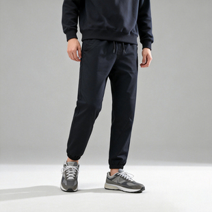 裤 JEANS工装 ABLE 黑色松紧腰弹力潮长裤 束脚潮牌男裤 男休闲裤 春季