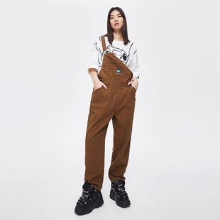 潮流连体裤 史迪奇联名潮酷男女同款 时尚 ablejeans松垮裤 背带裤