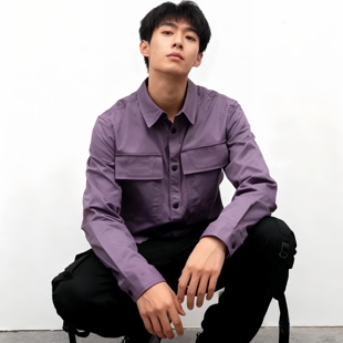 衬衣青年时尚 纯棉高级感工装 JEANS男休闲外套夹克型长袖 ABLE 衬衫