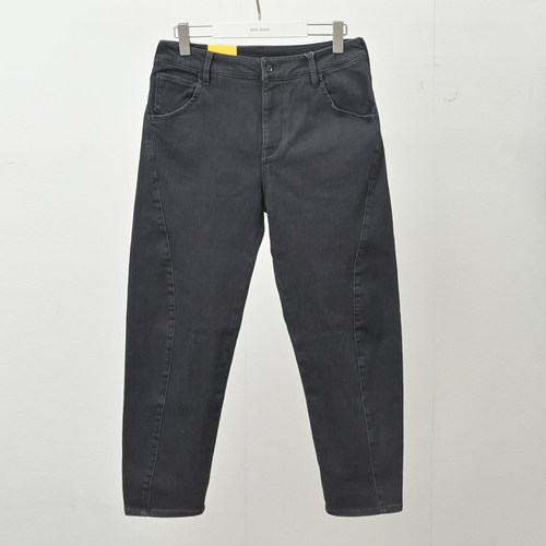 ABLE JEANS秋冬立体剪裁锥形裤香蕉裤中性男女同款水洗牛仔裤厚