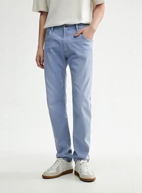 春夏款ABLE JEANS牛仔裤男薄款N3D立体直筒裤休闲浅色弹力长裤潮