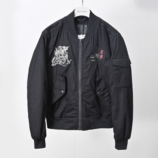 1棒球领秋冬棉夹克黑色棉衣刺绣潮流外套 JEANS男棉服MA 秒杀 ABLE