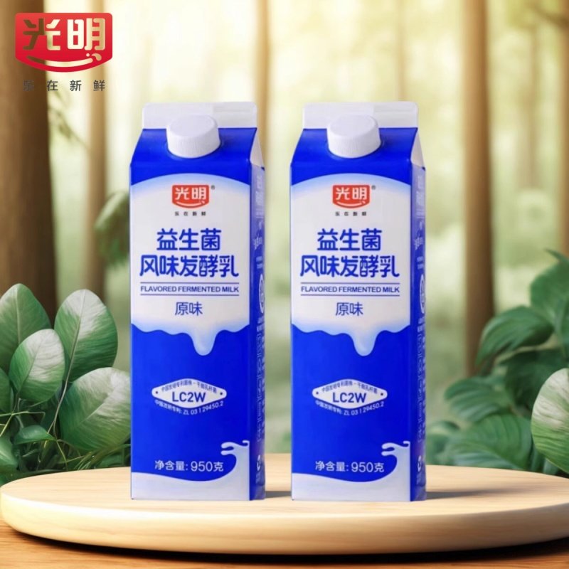 光明酸奶原味益生菌风味发酵乳950g/盒装酸奶网红奶,咖啡/麦片/冲饮,低温酸奶,淘宝优惠券,粉丝福利购,淘宝优惠卷