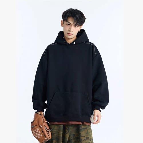 【露露粉丝专享】秋冬季新款男士时尚简约卫衣潮流百搭上衣WY80