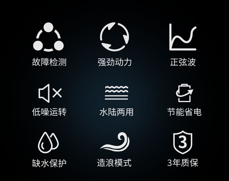 德克鱼缸潜水泵超静音变频水泵小型底吸抽水循环泵水陆两用过滤泵