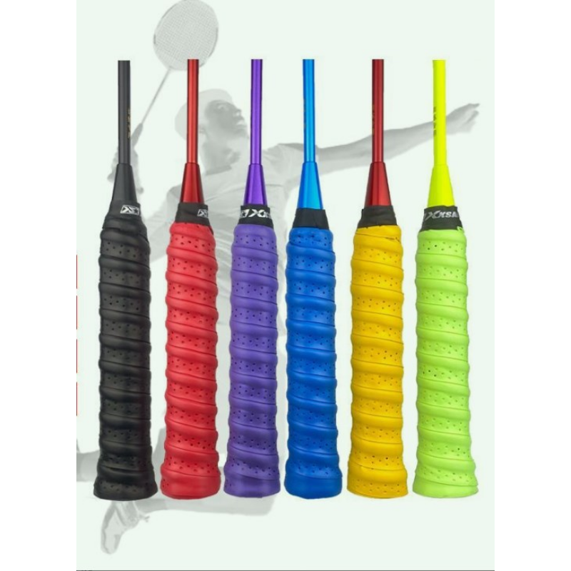 羽毛球拍手胶防滑防磨龙骨吸汗带覆膜粘性打孔鱼竿缠把厚网球手胶