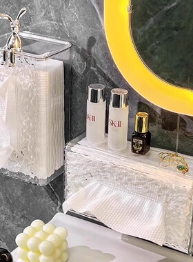 轻奢纸巾洗脸巾收纳盒挂壁式18*10*12cm多规格zh57799
