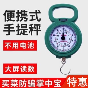 称重手提秤10公斤式高精度家用快递称小秤弹簧秤学生教学吊秤