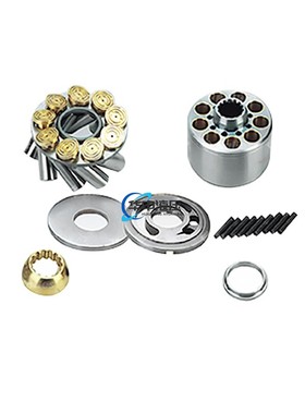 川崎液压泵维修K3VL28缸体配油盘柱塞止推板弹簧球铰摇摆座配件