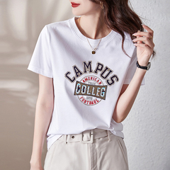 Women's Short Sleeve Cotton bagged shirt