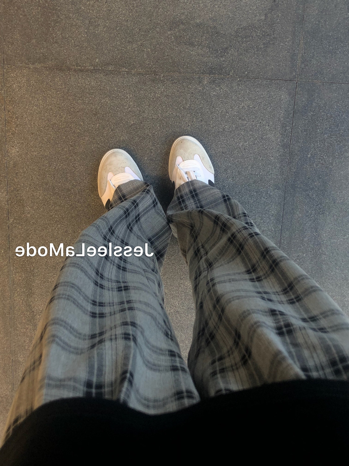 Plaid pants spring summer 2021 new loose high waist SLIM STRAIGHT casual wide leg pants children's summer thin