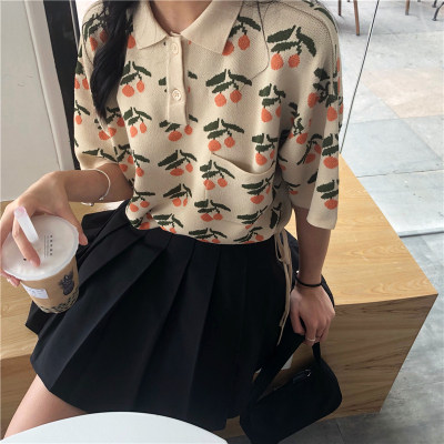 Short sleeve T-shirt women's spring and summer new shirt European goods small shirt European station foreign style base coat