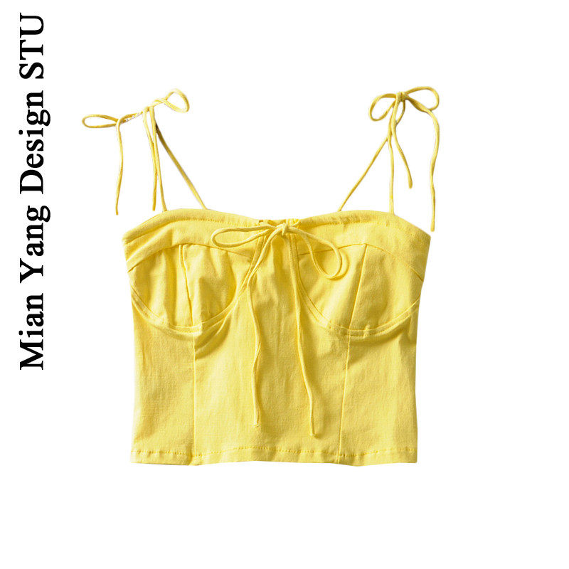 欧美风性感系带小背心 清凉度假风多穿抹胸吊带法式复古打底吊带,女装/女士精品,背心吊带,淘宝优惠券,粉丝福利购,淘宝优惠卷