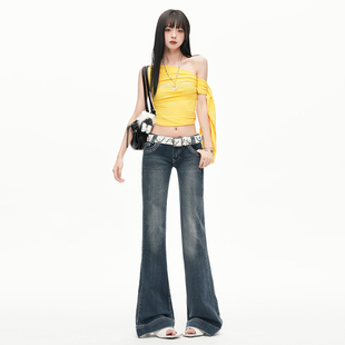 古早味神裤|经济上行期氛围|时尚圣经|超低腰美式喇叭裤