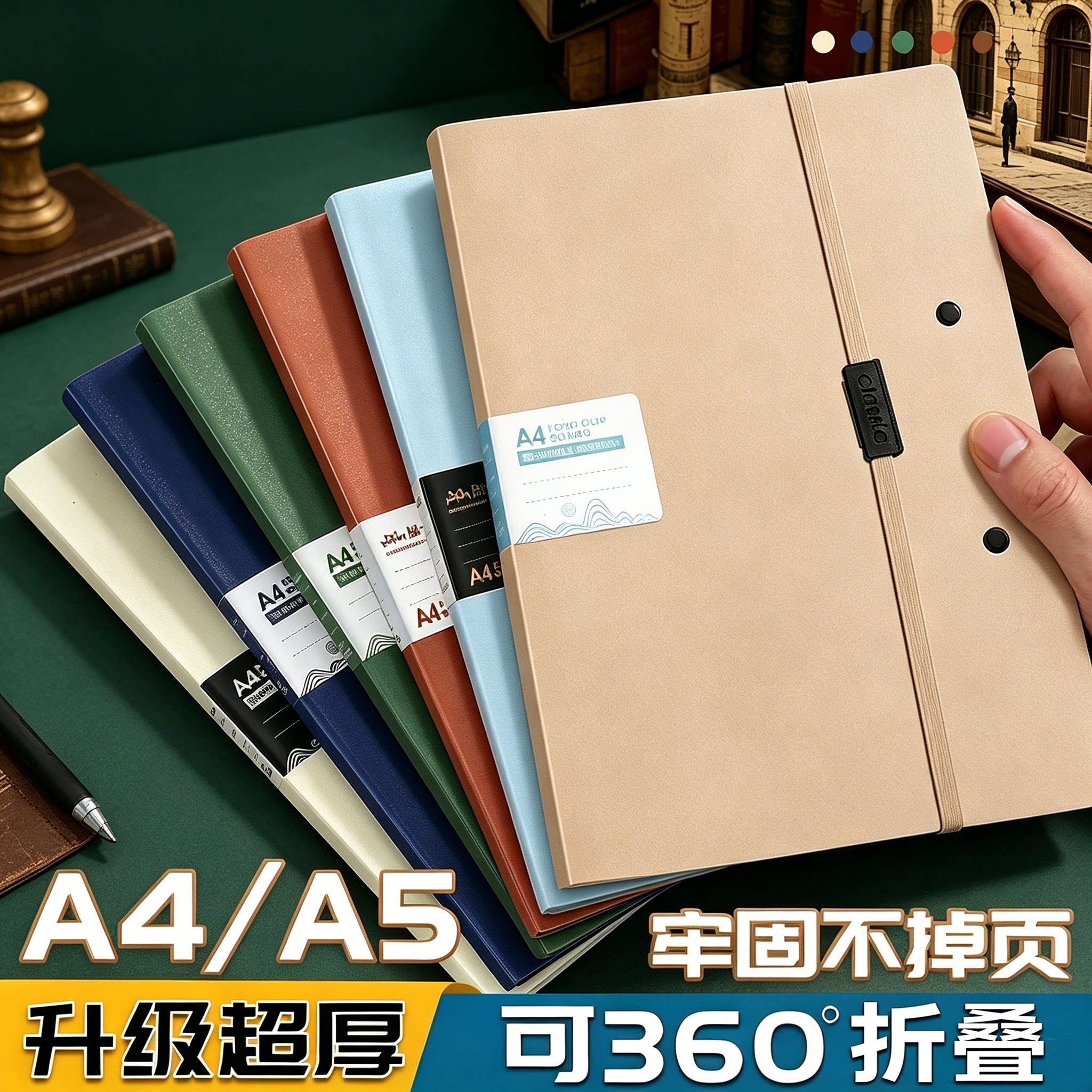 A4折叠文件夹便携多功能写字板图片