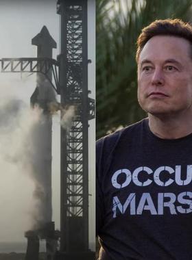 Occupy Mars马斯克同款T恤SPACEX火星移民短袖纯棉圆领男女士宽松