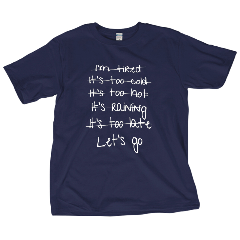 Let's Go纯棉短袖T恤男女士恶搞搞笑英文双关趣味打工人精神状态