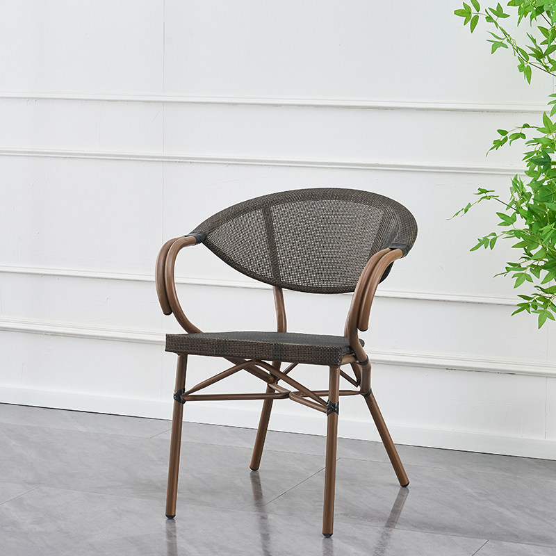 户外餐椅庭院凳单椅休闲露天藤编花园藤椅咖啡奶茶店室外阳台椅子,住宅家具,阳台椅,淘宝优惠券,粉丝福利购,淘宝优惠卷