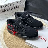 情侣学生运动休闲鞋 跃莱克2025秋冬黑色新款 韩版 低帮板鞋 百搭 男鞋