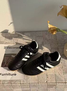 25新款Taekwondo训练鞋Jennie同款男女三叶跆拳道休闲运动德训鞋