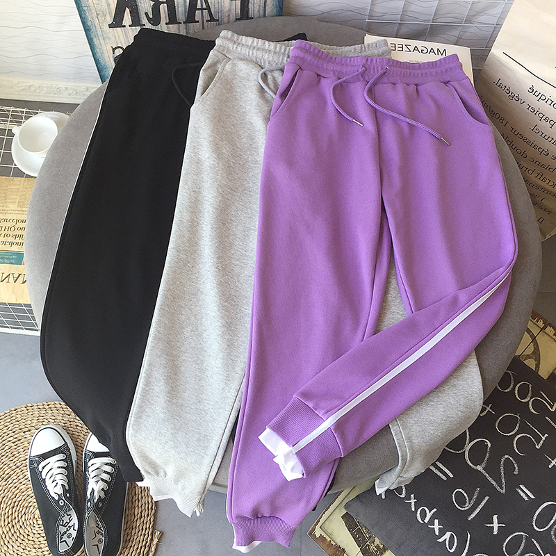 New leisure sports Harlem pants Korean loose and versatile straight pants student Leggings