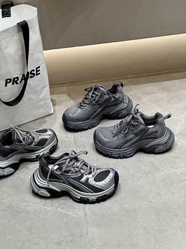 巴宝秀春季芒果大歪头厚底老爹鞋