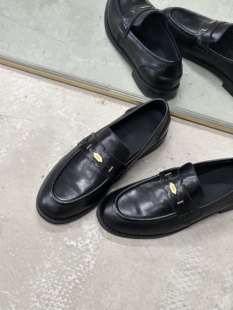 苏与2026春季新款真皮高知圆头平底乐福鞋时尚通勤百搭女款小皮鞋