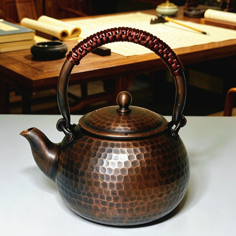 铜壶烧水壶煮茶壶手工纯紫铜茶壶茶壶