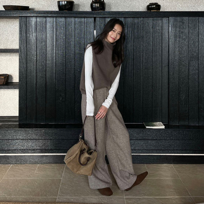 加厚阔腿裤女冬季2025高腰休闲羊毛毛呢裤垂感时尚百搭小众直筒裤