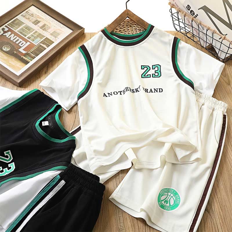 男童夏装篮球服套装2026新款儿童帅气速干运动短袖短裤大童两件套