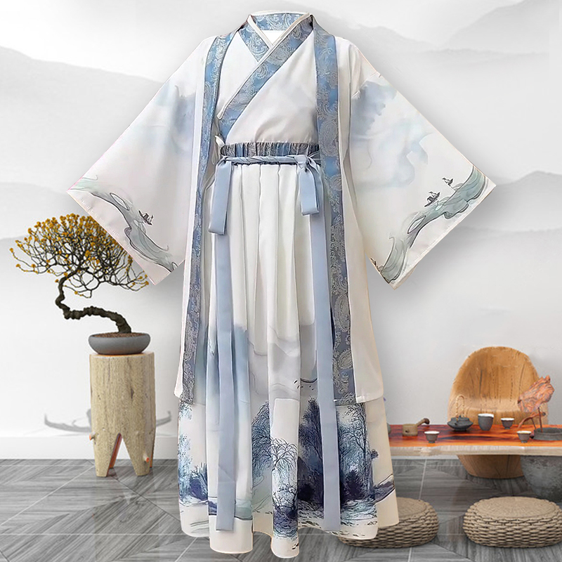 男童古风帅气演出服夏季薄款