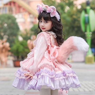 玲娜贝儿公主裙女童万圣节服饰cos洛丽塔生日礼服秋装女孩迪士尼