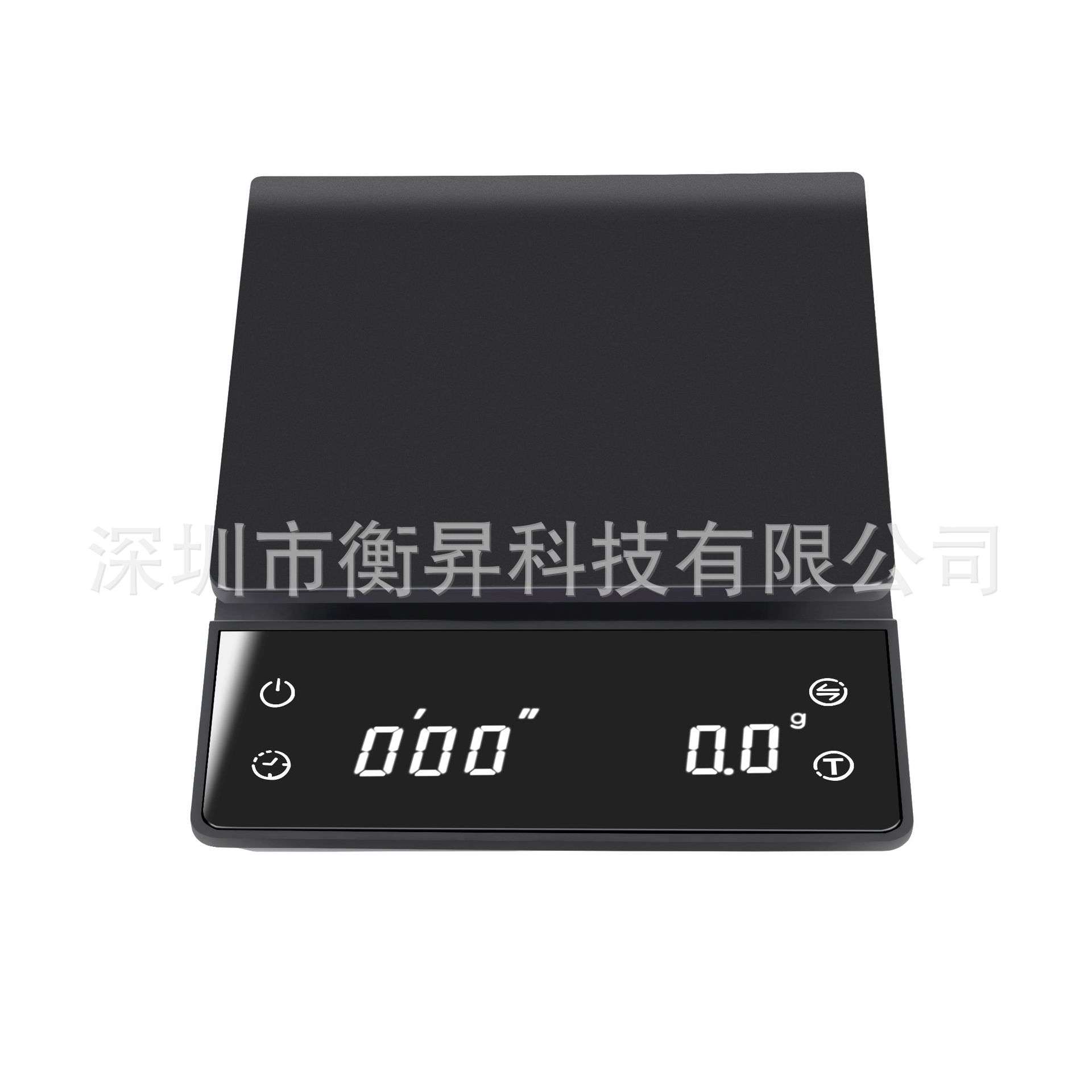 新款家用咖啡称0.1g 计时厨房电子秤手冲咖啡秤 带充电咖啡秤