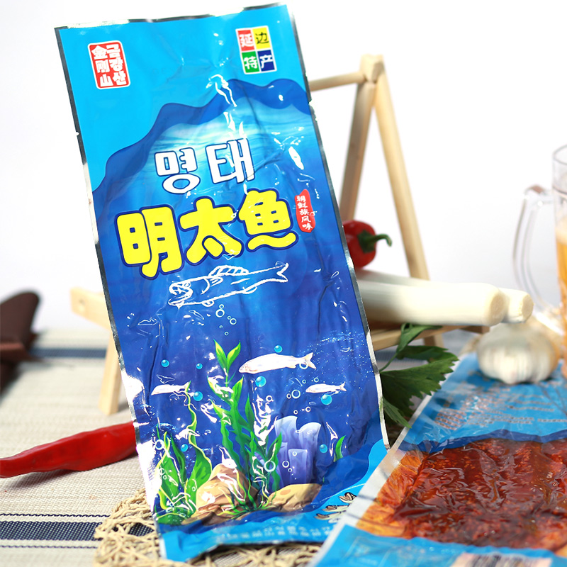 金刚山特产小吃辣鱼明太鱼