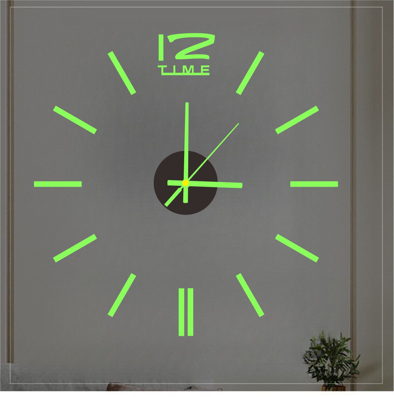 跨境夜光挂钟创意个性简约现代