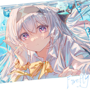 【鸦居老师作品】斑斓X情书主题流萤同人周边亚克力色纸双闪吧唧