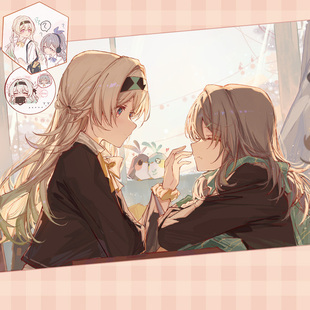 【鸦居老师】流萤星课间小憩主题同人周边亚克力色纸透卡大鼠标垫